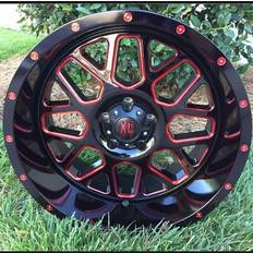 Wheels XD820 Grenade, 20x10 with 5 on 5 Bolt Pattern - Black