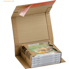 Kartons & Wellpappkartons Forsendelsesæske ColomPac, B5, 270 x 190 mm, brun