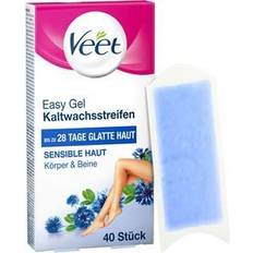 Veet strips Veet Hair removal Warm- & Kaltwachs Cold Wax Strips Sensitive Skin 40
