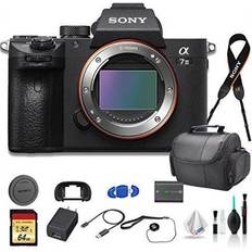 Sony DSLR Cameras Sony Alpha a7 III Mirrorless Digital Camera (Body Only) Bundle With Bag, 64GB Memory Card, Memory Card Reader and More