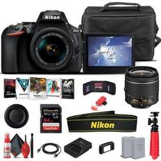 D5600 Digital Cameras Nikon D5600 DSLR Camera W/ 18-55mm Lens 1576 Basic Bundle