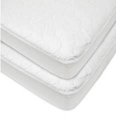 Mattress Covers American Baby Company Waterproof Fitted Quilted Crib and Toddler Protective Pad Cover, White