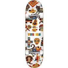 Tricks Komplett Skateboard (Muertos) Vit/Orange/Blå 7.375"
