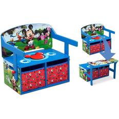 Benches Delta Children Disney Mickey Mouse 2-in-1 Activity Bench and Desk - Greenguard Gold Certified