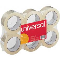 Packing Tapes Universal General-Purpose Box Sealing Tape, 48mm x 100m, 3" Core, Clear, 6/Pack