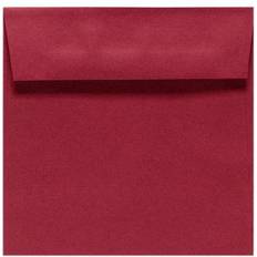 LUX 5 1/2 x 5 1/2 Square Envelopes, 50/Box, Garnet (EX8515-26-50) Garnet Red