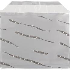 Jam Paper Â 5 x 6.125 Booklet Foil Envelopes with Self-Adhesive Closure, Silver Film Design, 25/Pack (1323265) Silver