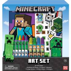 Innovative Designs Minecraft Kids Coloring Art Set with Stickers and Stampers