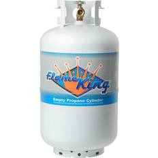 Gas Fires Flame King 30-lb. Empty Propane Cylinder with OPD
