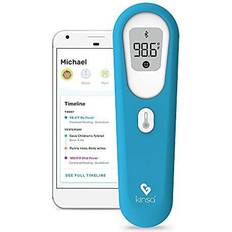Fever Thermometers Kinsa QuickScan Non-Contact Thermometer Blue