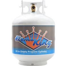 Gas Fires Flame King 20-lb. Empty Propane Cylinder with OPD