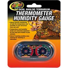 Thermometers Zoo Med Dual Analog Terrarium Thermometer Humidity Gauge