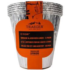 Cleaning Agents Traeger EZ-Clean Grease & Ash Keg Liner 5 Pack