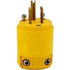 Power Strips & Extension Cords Leviton 15 Amp 125-Volt Grounding Plug, Yellow