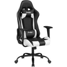 BestOffice High-Back Gaming Chair PC Office Chair Computer  Racing Chair PU Desk Task Chair Ergonomic Executive Swivel Rolling Chair  with Lumbar Support for Back Pain Women, Men,White : Home & Kitchen
