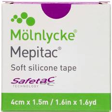 Kirurgisk tape Mölnlycke Health Care Mepitac fikseringstape Safetac 4cm
