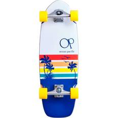 Longboards Ocean Pacific Surfskate (Sunset White/Navy) Vit/Blå