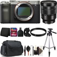 Digital Cameras Sony Alpha a7C Mirrorless Digital Camera (Silver) FE 16-35mm f/4 ZA OSS Lens Accessory Kit