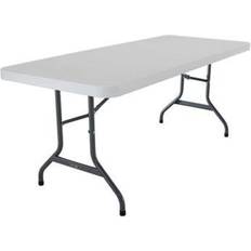 Camping Furniture Lifetime 6 ft White Granite Plastic Folding Table 22901