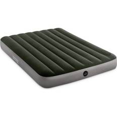 Camping Intex Dura-Beam Standard Series Downy Airbed with Built-in Foot Pump, Full
