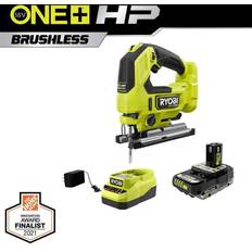 Ryobi ONE HP 18V Brushless Cordless Jigsaw Kit with 2.0 Ah HIGH PERFORMANCE Battery and Charger