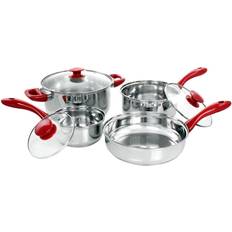 Gibson Home Crawson Cookware Set with lid 7 Parts