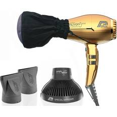Parlux hair dryer Hairdryers Parlux Alyon Gold Hair with Magic Sense Mesh Hot Blow Attachment Black