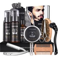 Beard Straightener Grooming Kit Men Growth Wash Brush Chanel Balm  Conditioner