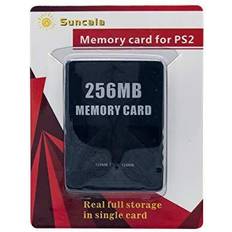 Playstation card Memory Cards & USB Flash Drives Suncala 256MB Memory Card for Playstation 2, High Speed Memory Card for Sony PS2-1 Pack