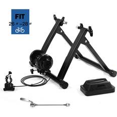 Costway Exercise Bikes Costway Magnetic Indoor Bicycle Bike Trainer Exercise Stand 8 levels of Resistance