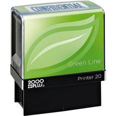 Stamps & Stamp Supplies 2000 Plus Stamps Blue Blue Green Line 'Confidential' Self-Inking Stamp