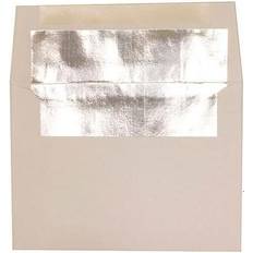 Silver Envelopes & Mailing Supplies Jam Paper 4.375" x 5.75" Foil Invitation Envelopes, 50ct. in Silver/White MichaelsÂ Silver 4.375" x 5.75"