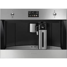 Smeg drip coffee maker Coffee Makers Smeg CMSU4303X 24" Classic Series Fully Automatic Coffee Machine with Milk Frother Drip Tray