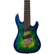 Cort Kx Series 8 String Multi-Scale Electric Guitar Mariana Blue Burst