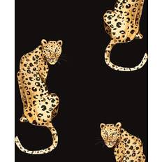 NextWall Wallpaper NextWall Daisy Bennett Leopard King Black Peel & Stick Wallpaper black
