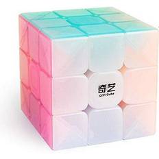 Rubik's Cube dfantix qiyi jelly speed cube 3x3 qiyi warrior w 3x3x3 stickerless cube puzzle toy