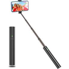 Vproof Selfie Stick Bluetooth Lightweight Aluminum All in One Extendable Selfie Sticks Compact Design Compatible with iPhone 11 Pro Max 11 Pro 11 XS Max Galaxy S20 More