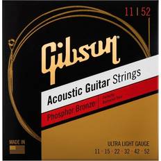 Gibson Strings Gibson Phosphor Bronze Acoustic Guitar Strings Custom Light (11-52)