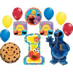 Cookie Monsters 3rd Birthday Balloon Decorations Party Supplies