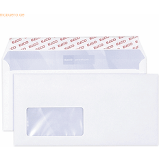 Weiß Umschläge & Frankierung Elco Office FSC DL 80 gsm fönster 90 x 45 mm vit plånbok skala och försegla kuvert butikslåda – pack 200