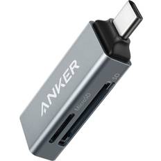 SDXC Memory Card Readers Anker 2-in-1 usb c to sd/micro sd card reader for macbook pro 2018/2017 chromebook xps galaxy s9/s8 and more