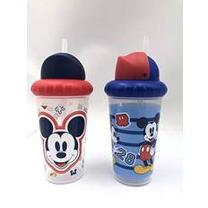 Disney Baby Girls Mickey Mouse 2-Pack Pop-Up Straw Sipper Cups blue/multi one size