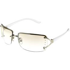 Sunglasses Foster Grant Rectangle White with Clear Lenses - Vera - White