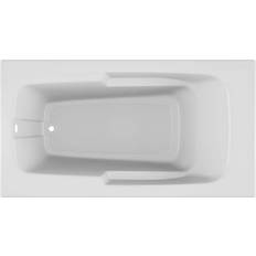 Corner Bathtubs Jacuzzi CETRA 60 Acrylic Rectangular Drop-in Reversible Soaking Bathtub