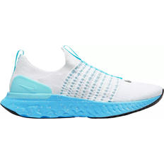 Nike Men Running Shoes Nike React Phantom Run Flyknit 2 M - White/Glacier Blue
