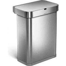 Cleaning Equipment & Cleaning Agents Simplehuman Voice + Motion Rectangular Sensor Can 15.32gal