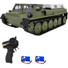 RC Work Vehicles Rc Tank Toy 2.4GHz 1/16 Remote Control Tank Remote Control Vehicles for Kids Children Boy 2 Battery,2 battery 2 battery WPL