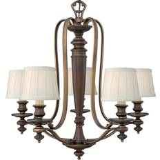 Hinkley Dunhill 5 chandelier with pleated Pendelleuchte