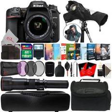 Nikon D7500 20.9MP DSLR Camera with 18-55mm & 650-1300mm Lens Accessory Bundle
