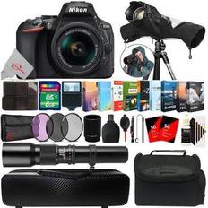 D5600 Digital Cameras Nikon D5600 24.2MP DSLR Camera with 18-55mm & 500mm Lens Accessory Bundle